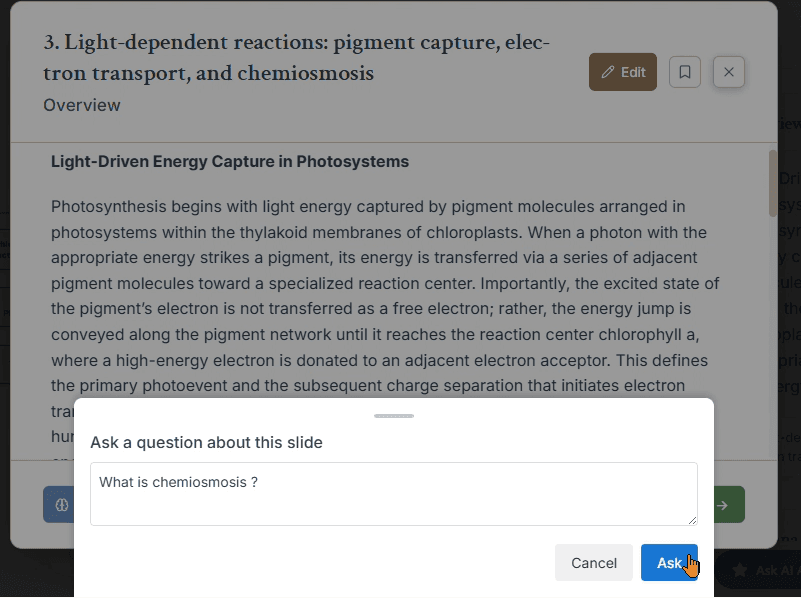 Explore topic result